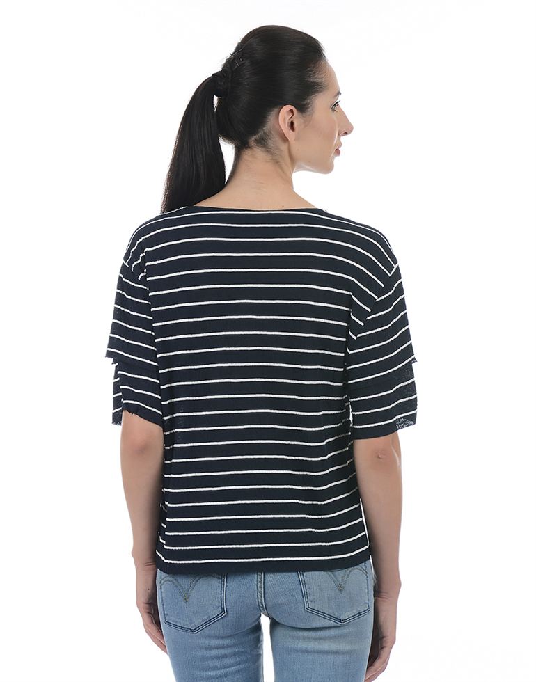 Only Women Casual Wear Striped Top