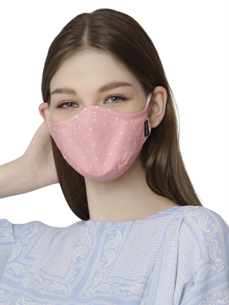 Vero Moda Women Reusable 3 Layer Protective Fashion Cloth Mask (Pack Of 2)