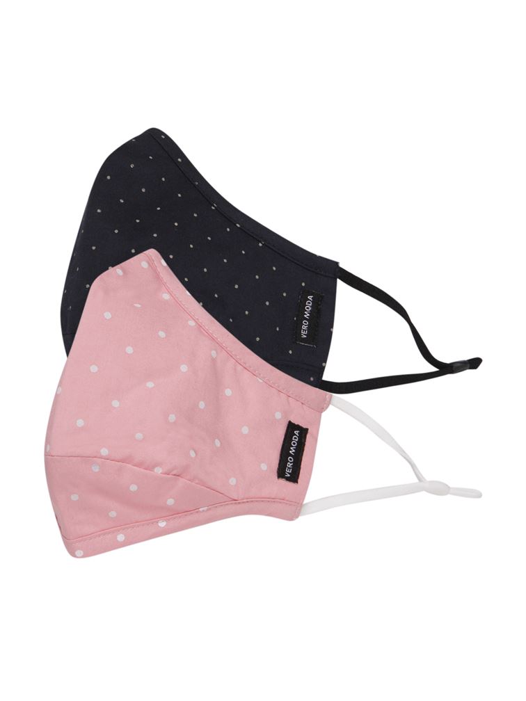 Vero Moda Women Reusable 3 Layer Protective Fashion Cloth Mask (Pack Of 2)