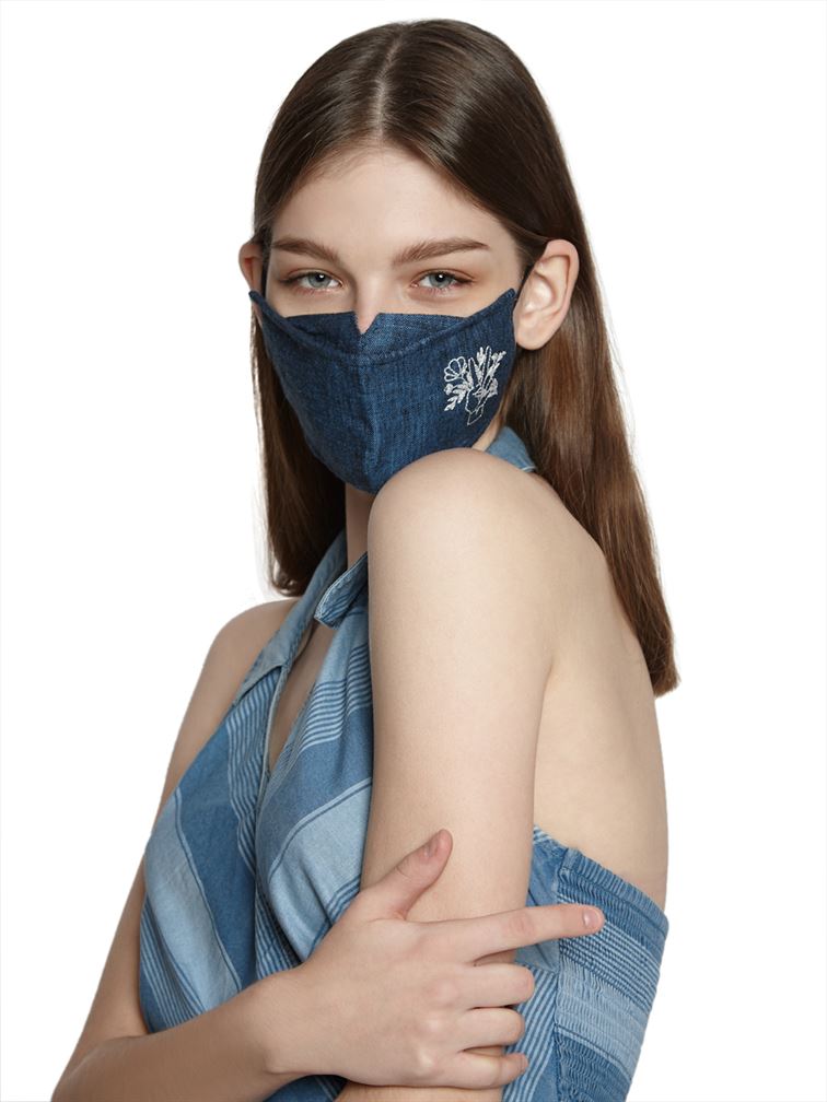 Vero Moda Women Reusable 3 Layer Protective Fashion Cloth Mask (Pack Of 2)