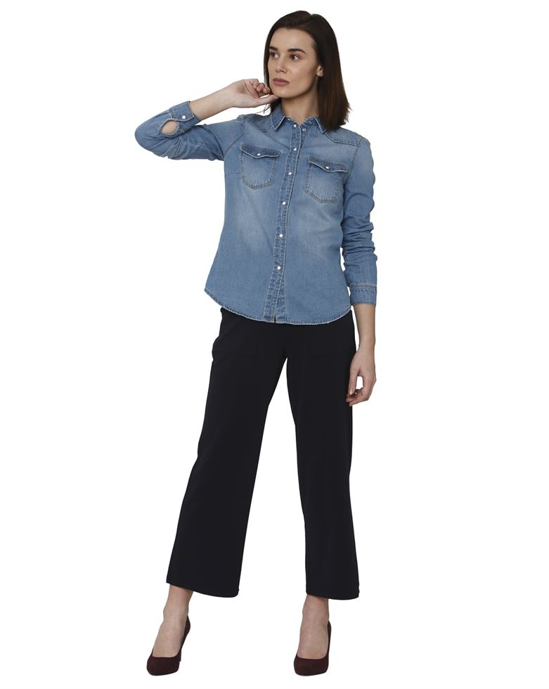 Vero Moda Women Casual Wear Denim Shirt