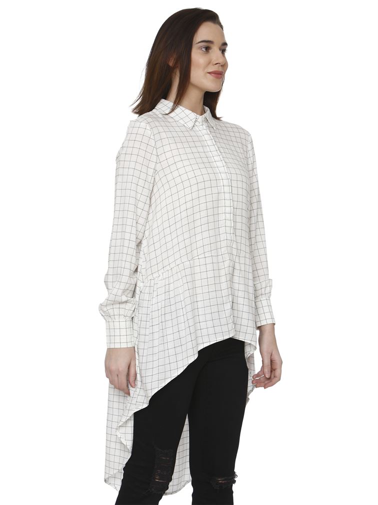 Vero Moda Women Casual Wear High-Low Shirt