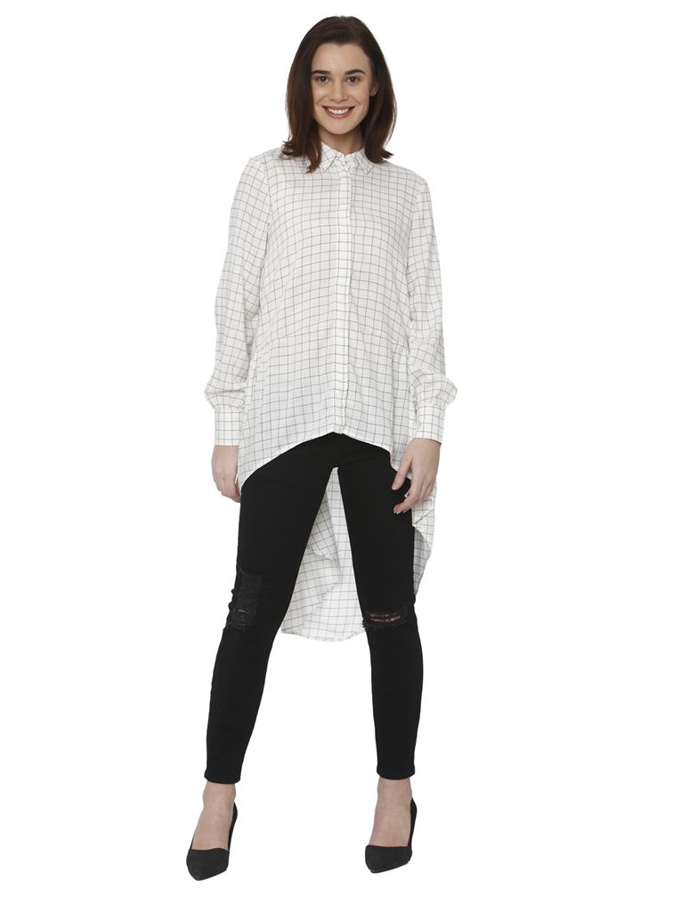 Vero Moda Women Casual Wear High-Low Shirt