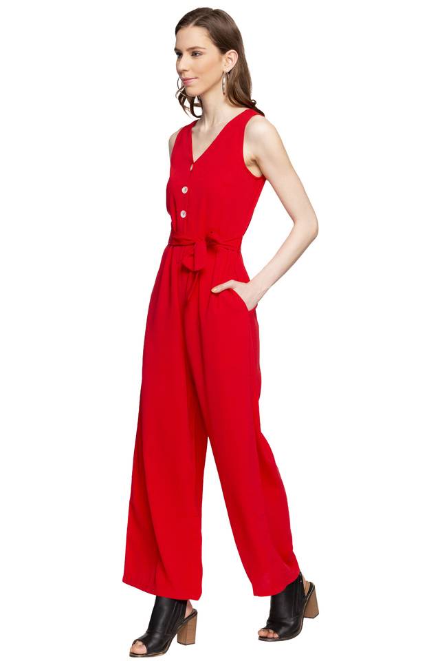 Vero Moda Women Solid Casual Wear Jump Suit