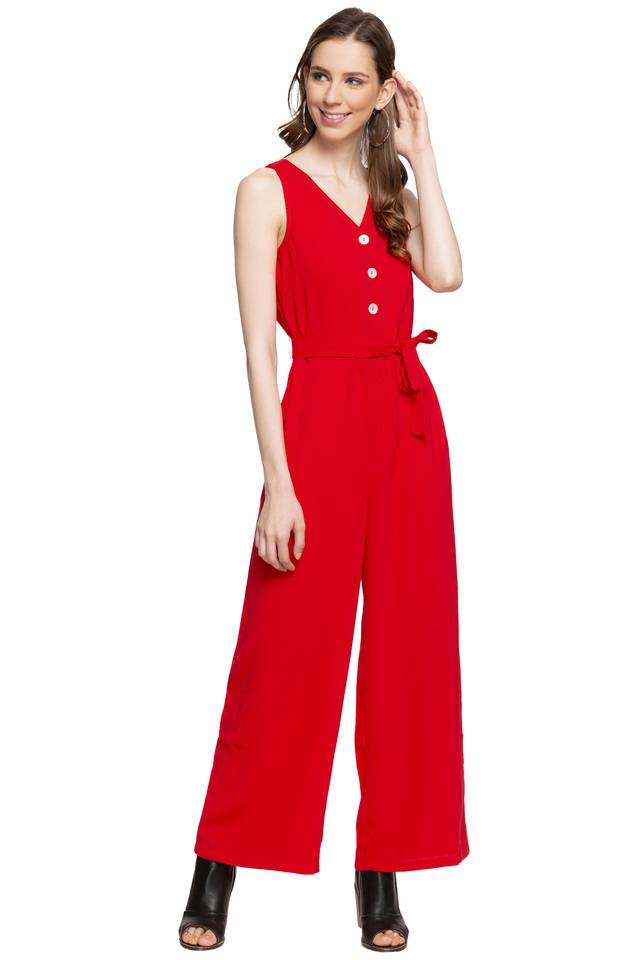 Vero Moda Women Solid Casual Wear Jump Suit